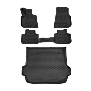 BMW X4 G02 Floor-Trunk Mats - Omac - 3D - Black - '19-'24